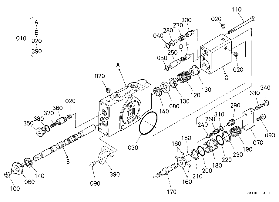 Auxiliary Control Valve (Scd) [Component Parts]
