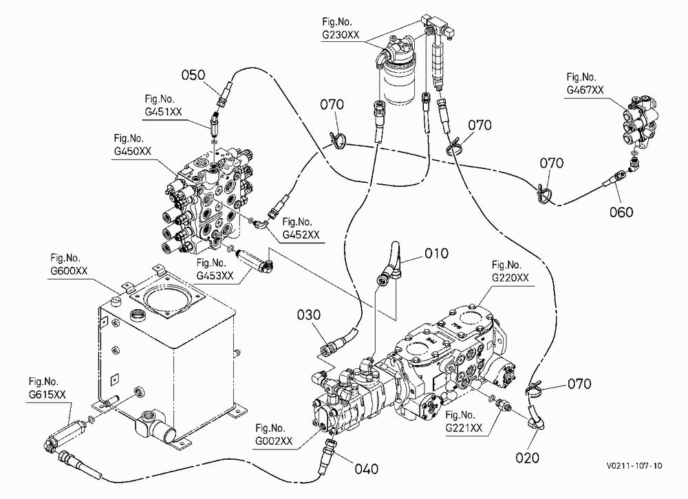 OIL PIPING (DELIVERY) [MANUAL HITCH] [HIGH FLOW]