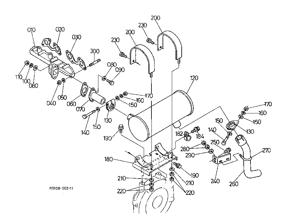 Muffler,Exhaust Manifold