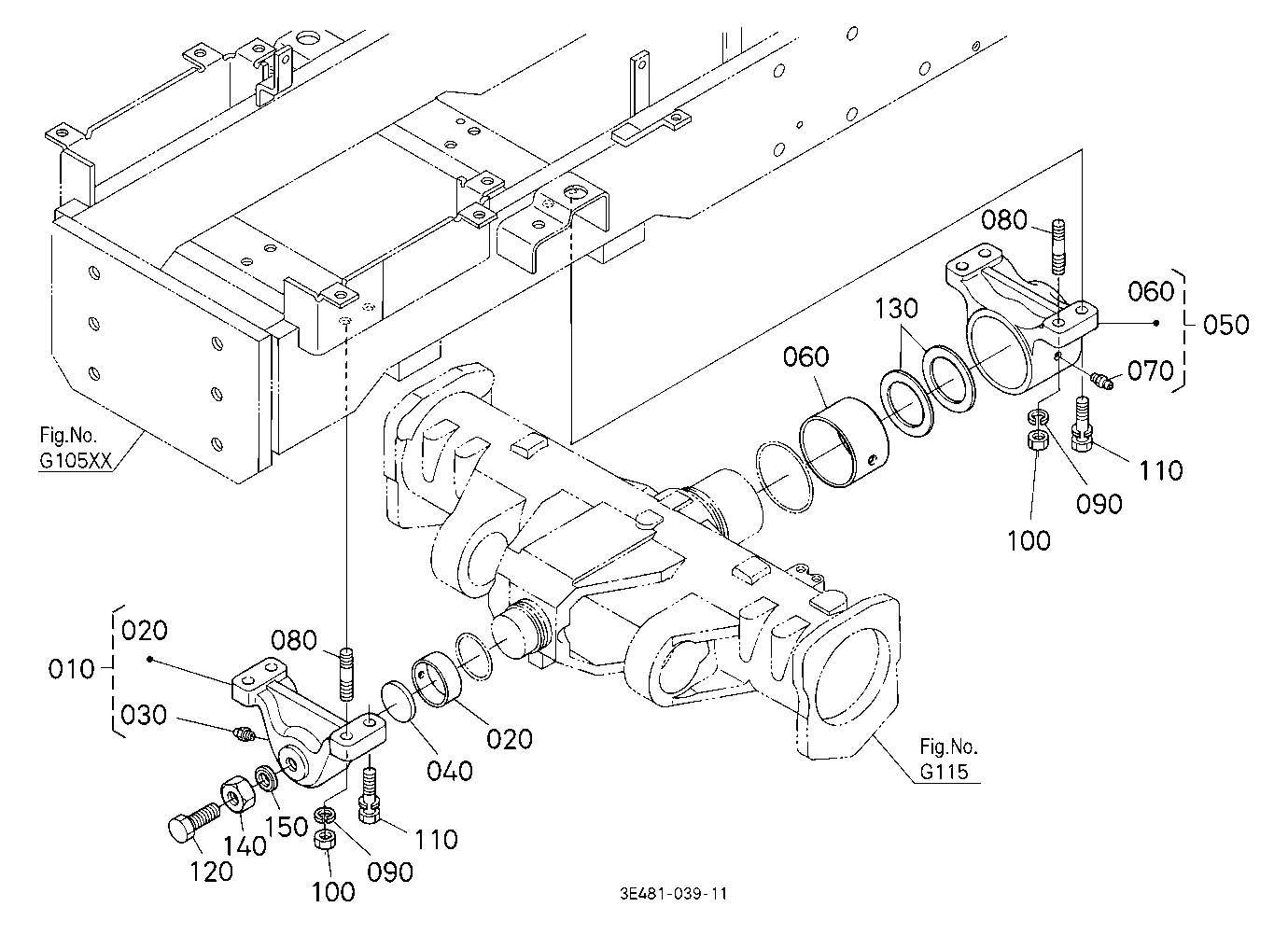 Front Axle Bracket [Cab Type]