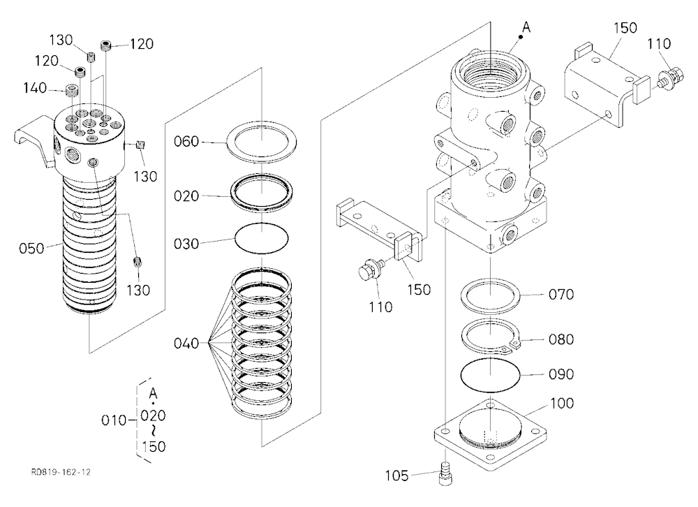 Rotary Joint [Component Parts] [Angle Blade Type]