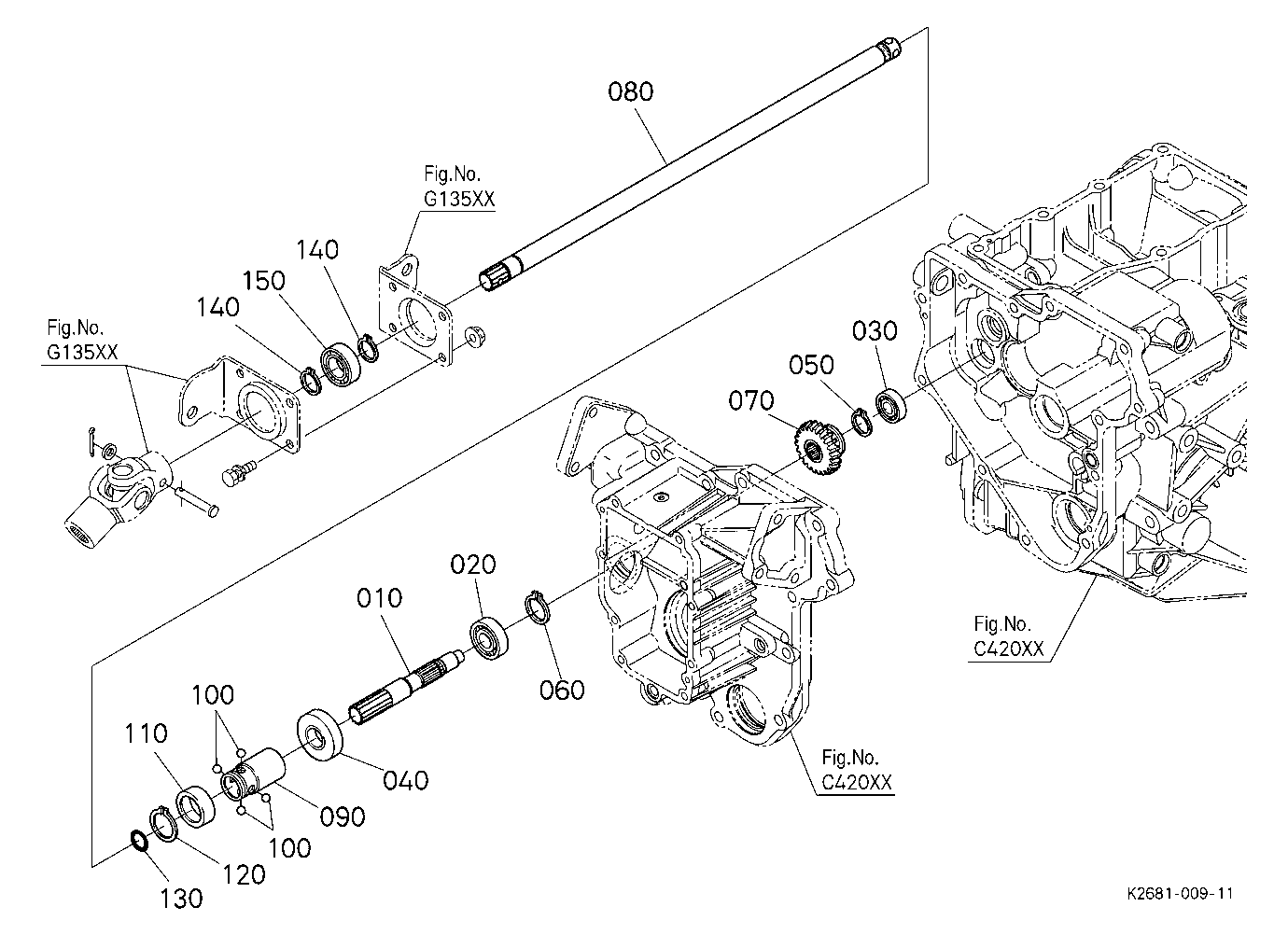 Front Wheel Propeller Shaft