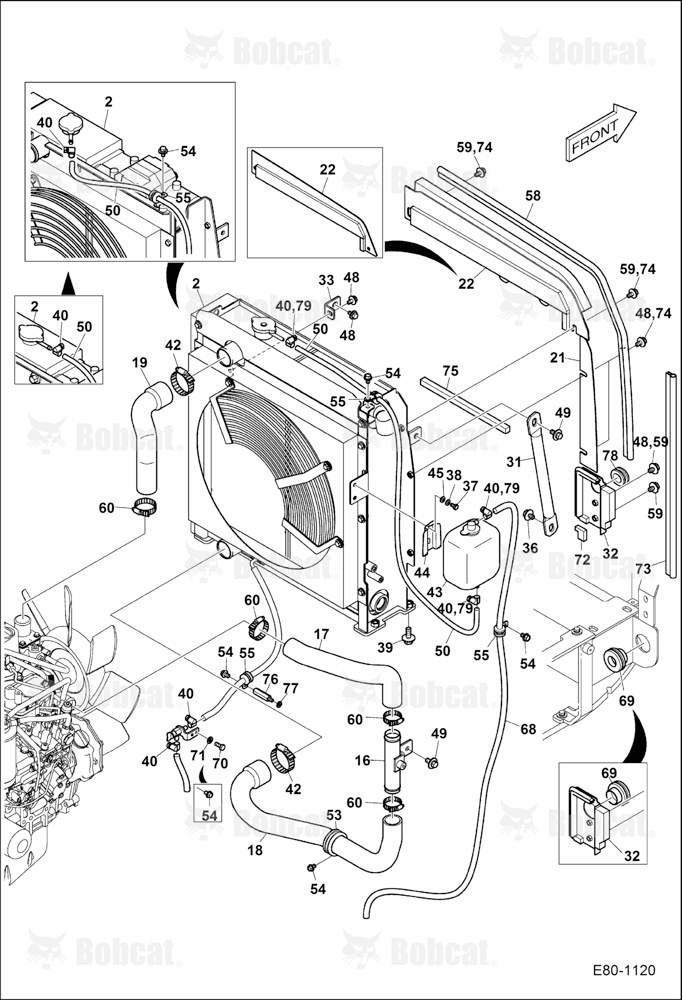Engine & Attaching Parts (Radiator Mounting)