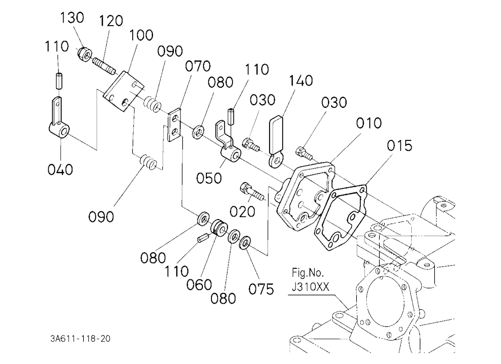 Draft And Position Control Lever Bracket [Cab Type