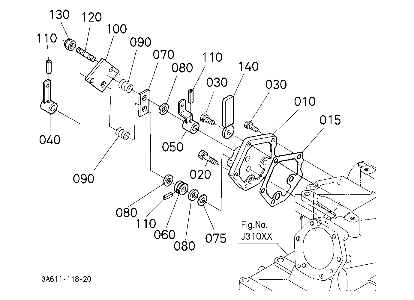 Draft And Position Control Lever Bracket [Cab Type