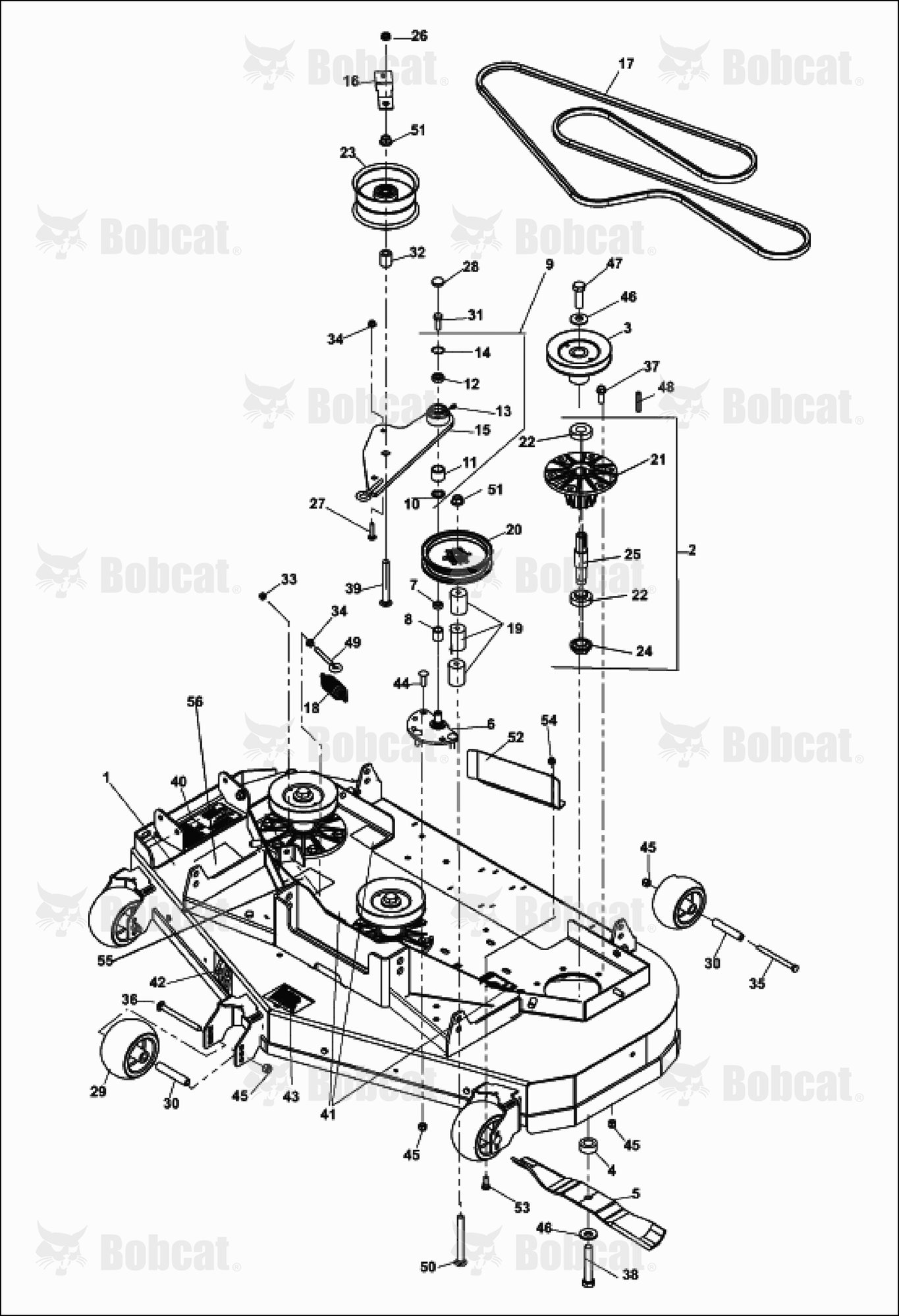 48" Side Deck ASSY