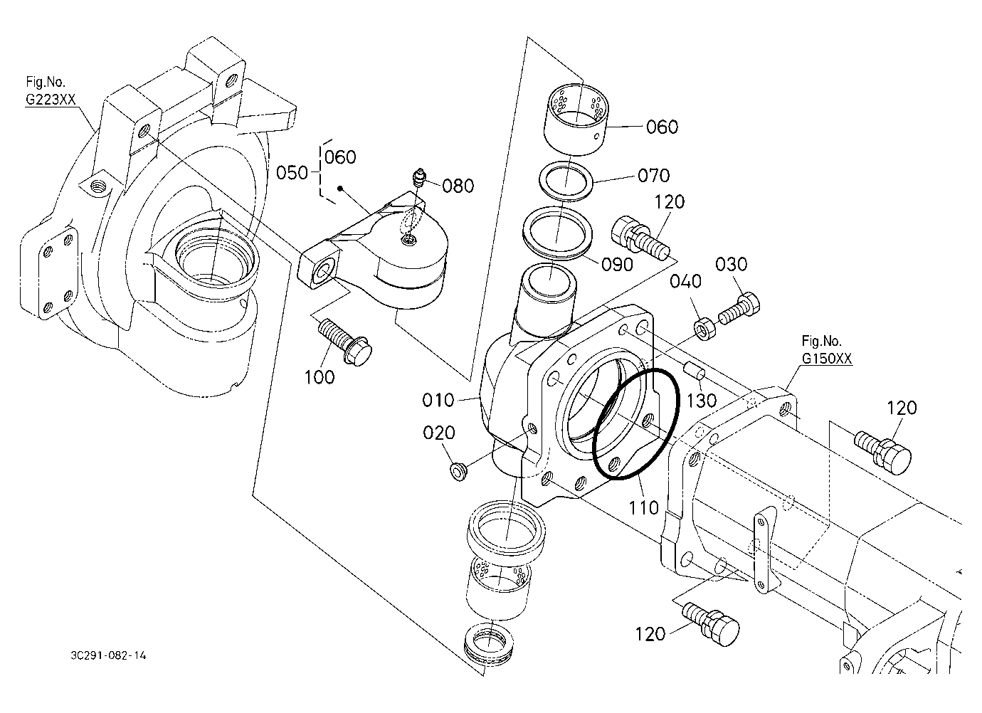 Bevel Gear Case Rh