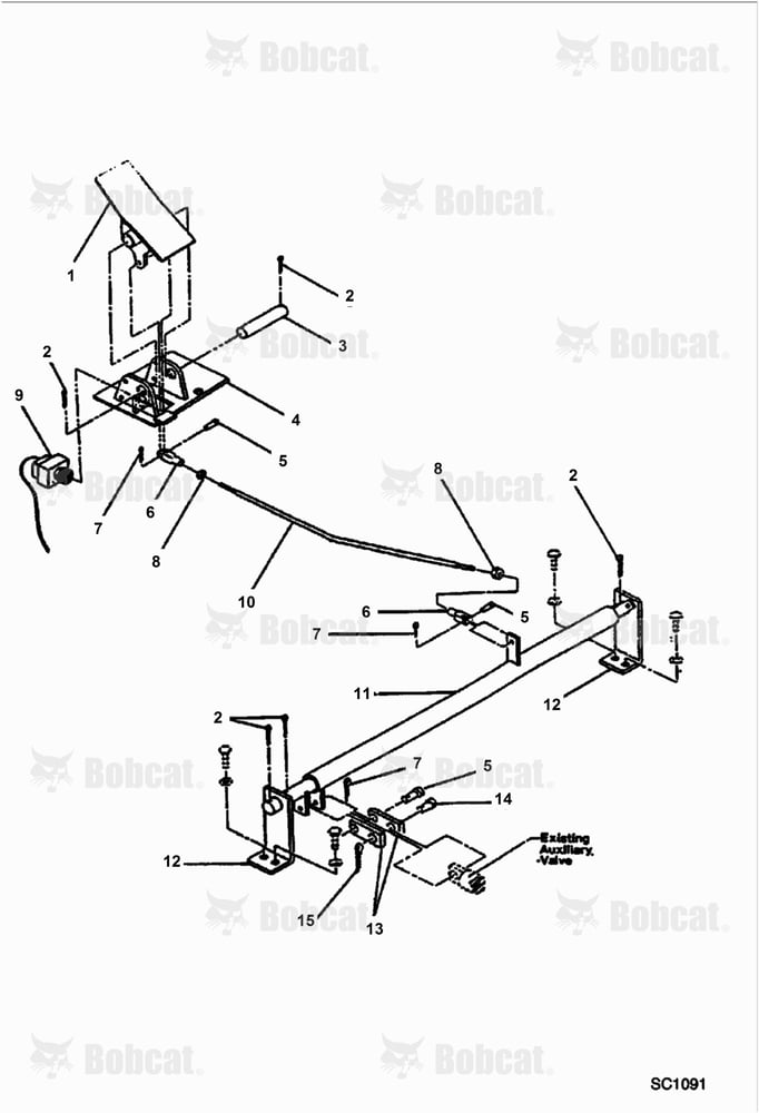 Hydraulic Breaker (1250X & 2500) (Control Pedal)