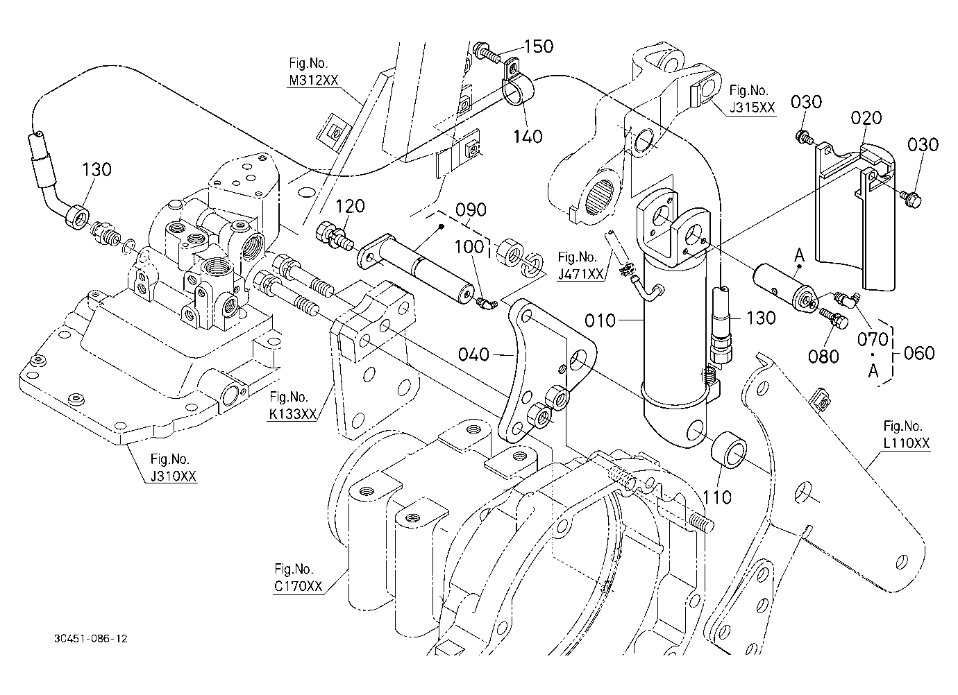 3P-Lift Assist Cylinder Rh