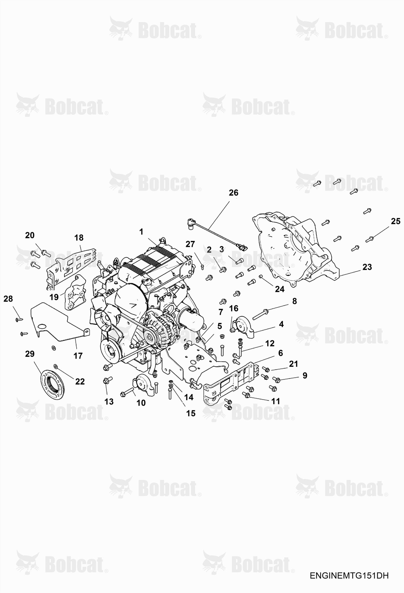 ENGINE, Mounting