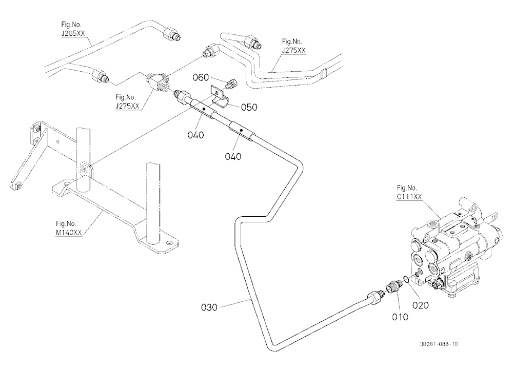 Hydraulic Oil Line (Shuttle/Controller)