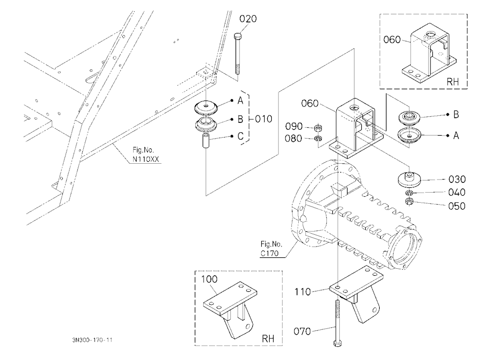 Cab Bracket Rear [Previous Cab Type]