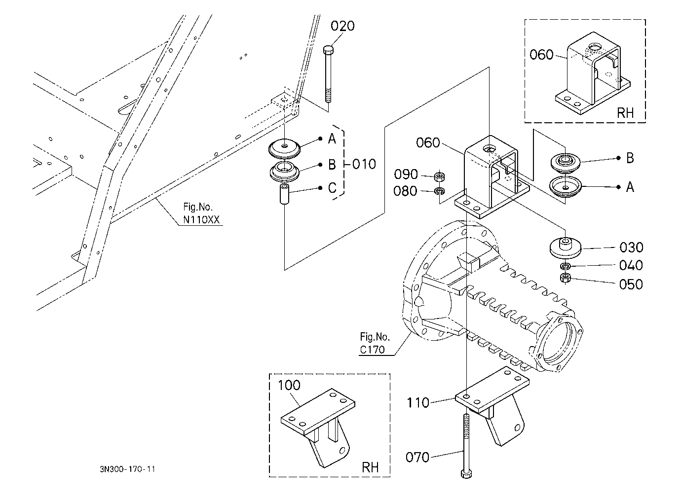 Cab Bracket Rear [Previous Cab Type]