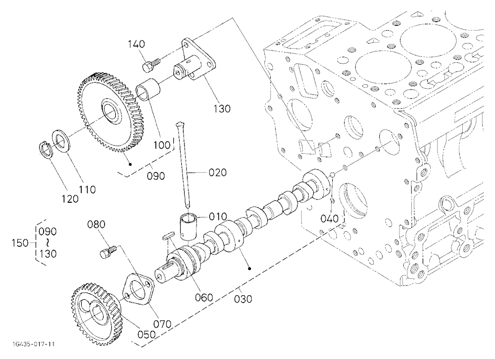 Camshaft And Idle Gear Shaft
