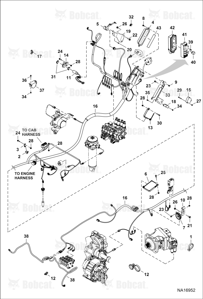 Frame Electrical Circuitry B3GS16001 & Above, B3GT16001 & Above
