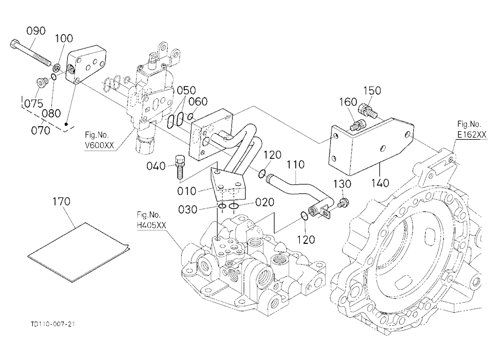 Auxiliary Control Valve Base (W/G No.L8396) [A] [O
