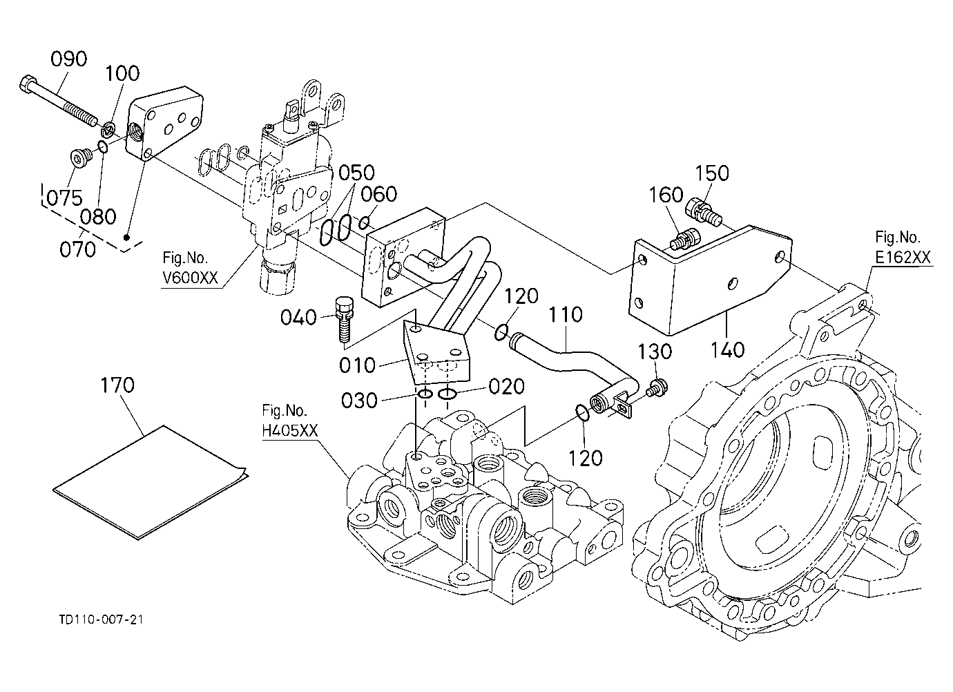 Auxiliary Control Valve Base (W/G No.L8396) [A] [O