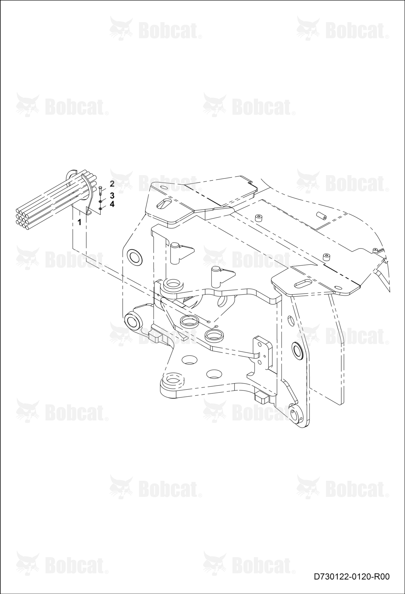 Backhoe Hose CONNECTIONS-CENTERMOUNT