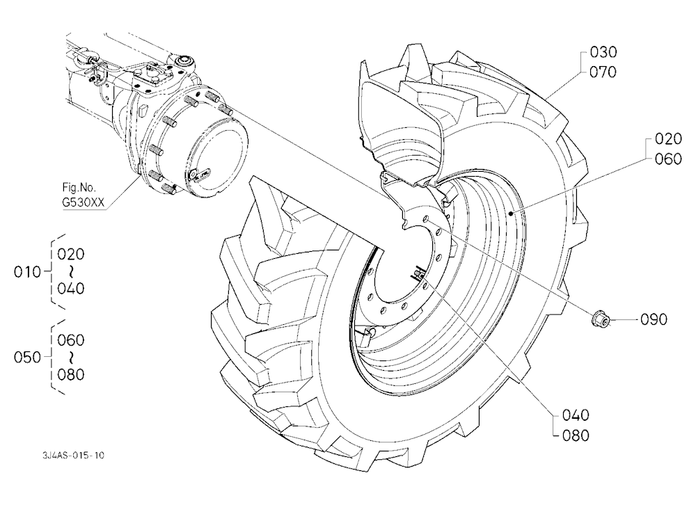 Front Wheel (380/85R30) [Firestone]