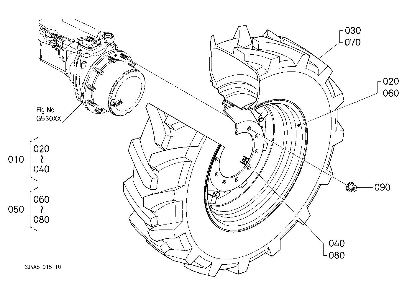 Front Wheel (380/85R30) [Firestone]