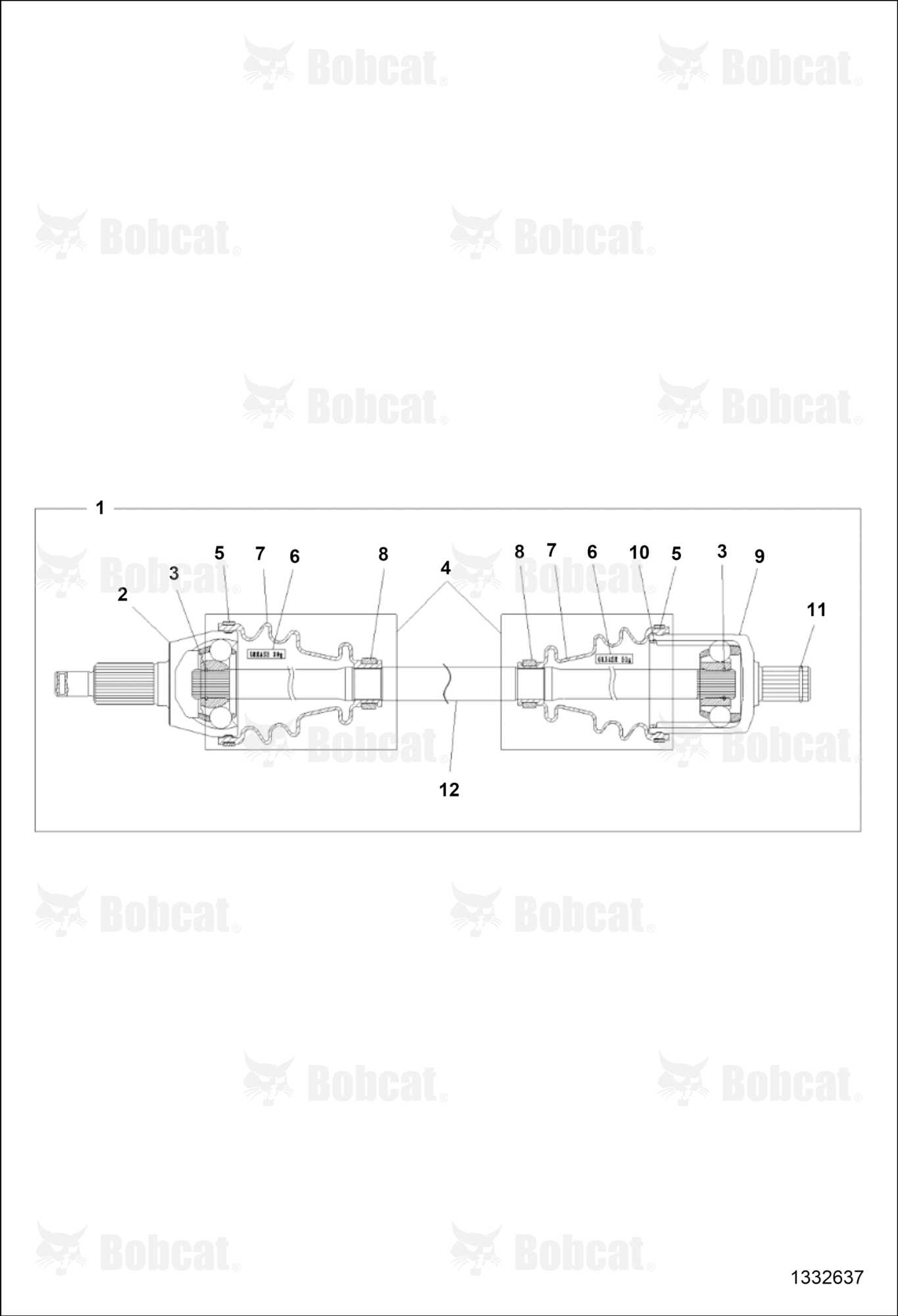 Drive TRAIN, Drive SHAFT, Front