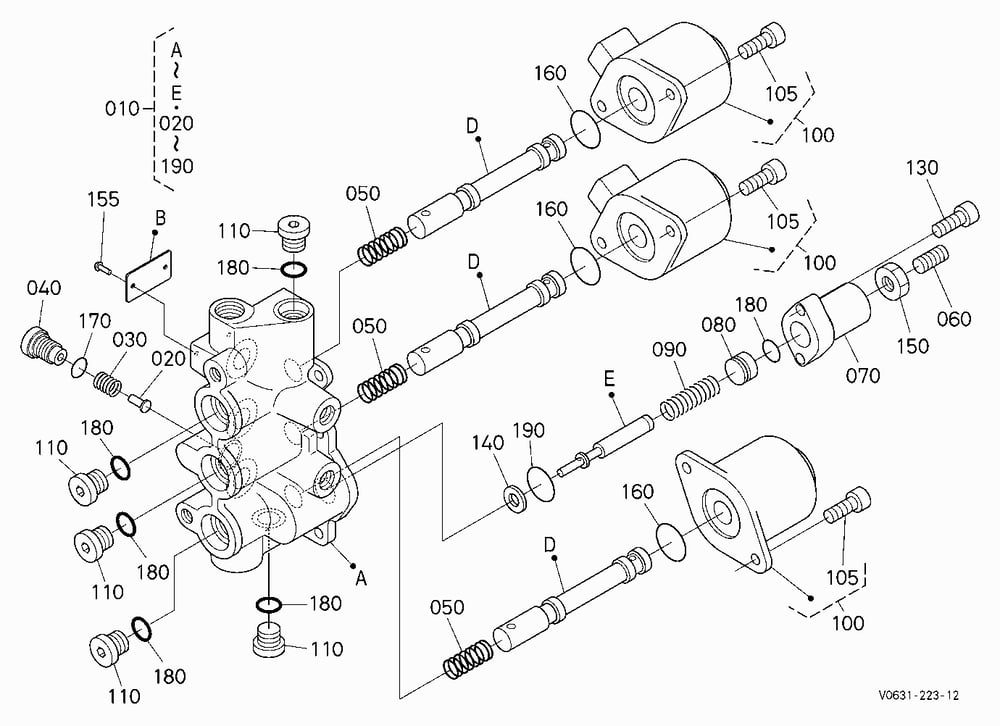 CHANGE VALVE 1 [COMPONENT PARTS]