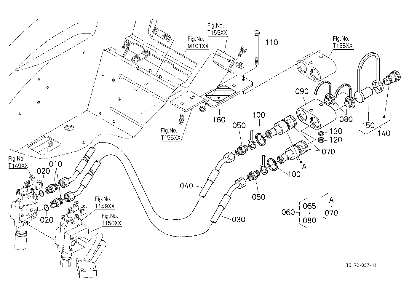 Auxiliary Control Valve Coupler (2Nd) (W/G No.L834