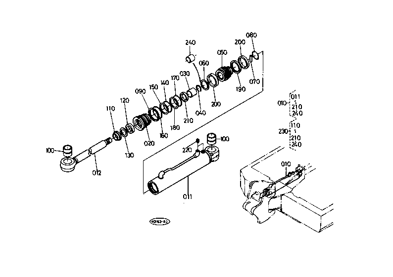 Swing Cylinder and Component Parts