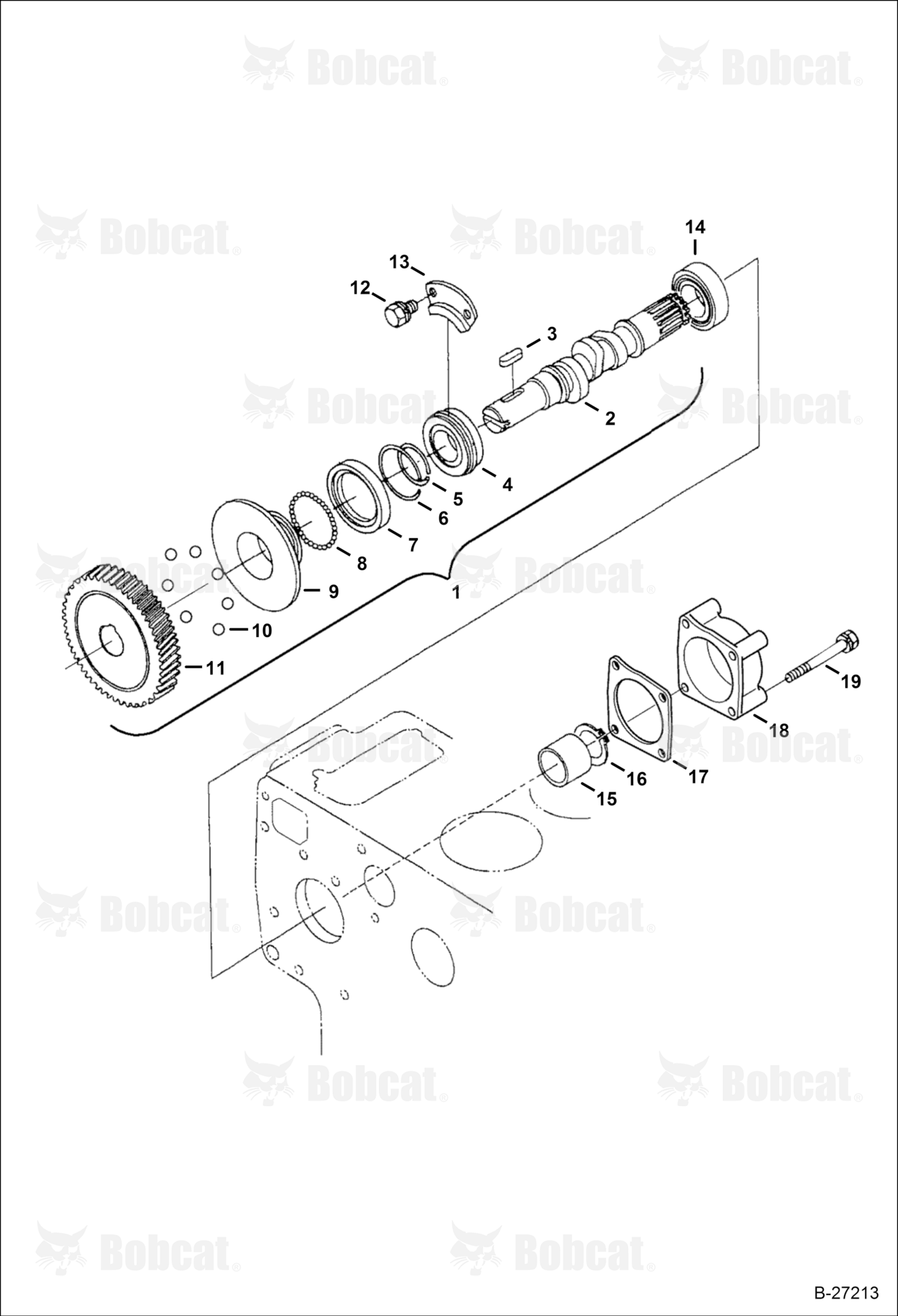 Fuel Camshaft (Gray) (Engine Serial # D1703-7****** or D1703-8******)