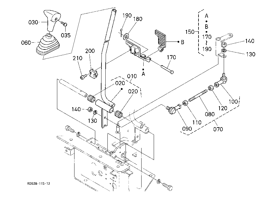 Control Lever (Travel Rh 1)