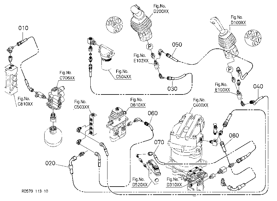 Oil Piping (Pilot P)