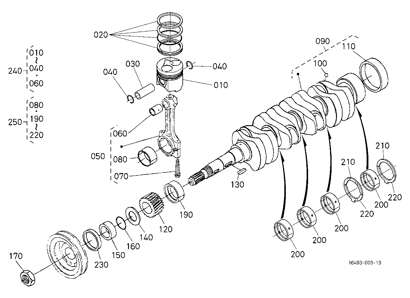 Piston And Crankshaft