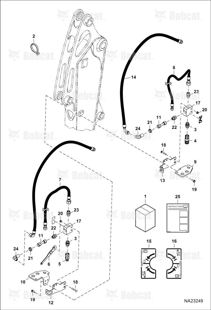 Diverter Kit (Bucket)(Long Arm)