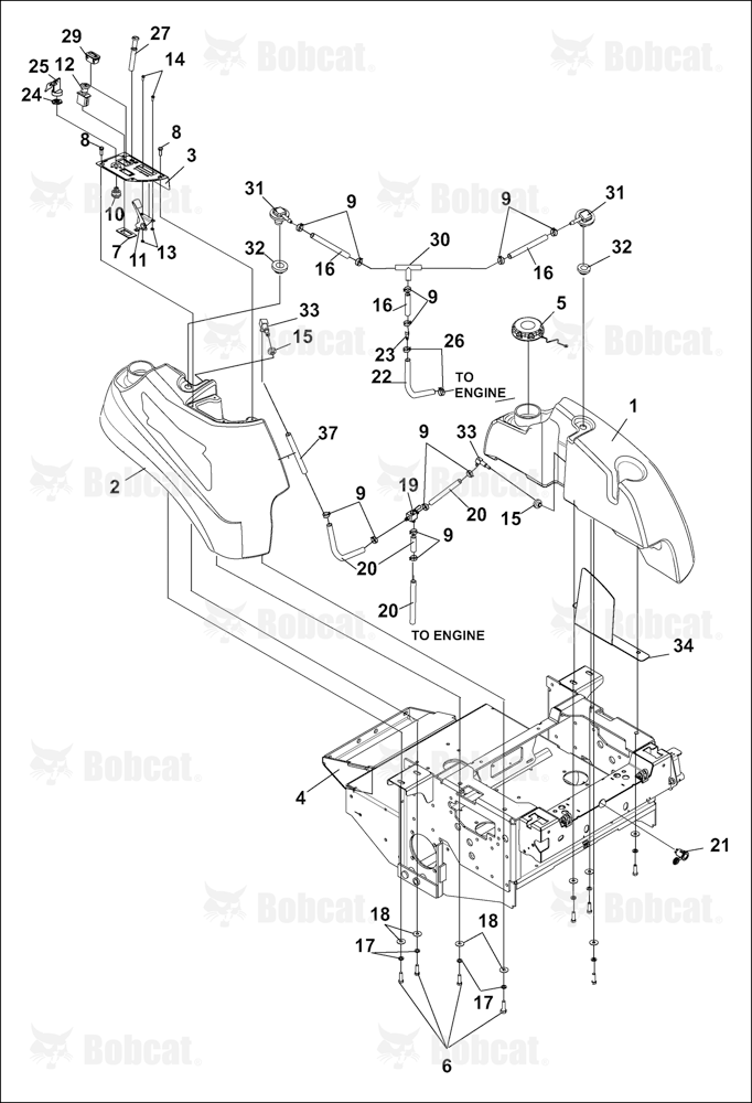 NON-DFI Fuel TANKS/CONTROL Panel