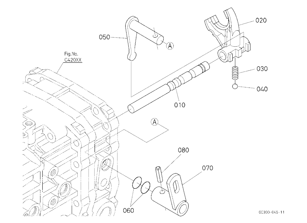 Range Gear Shift Fork