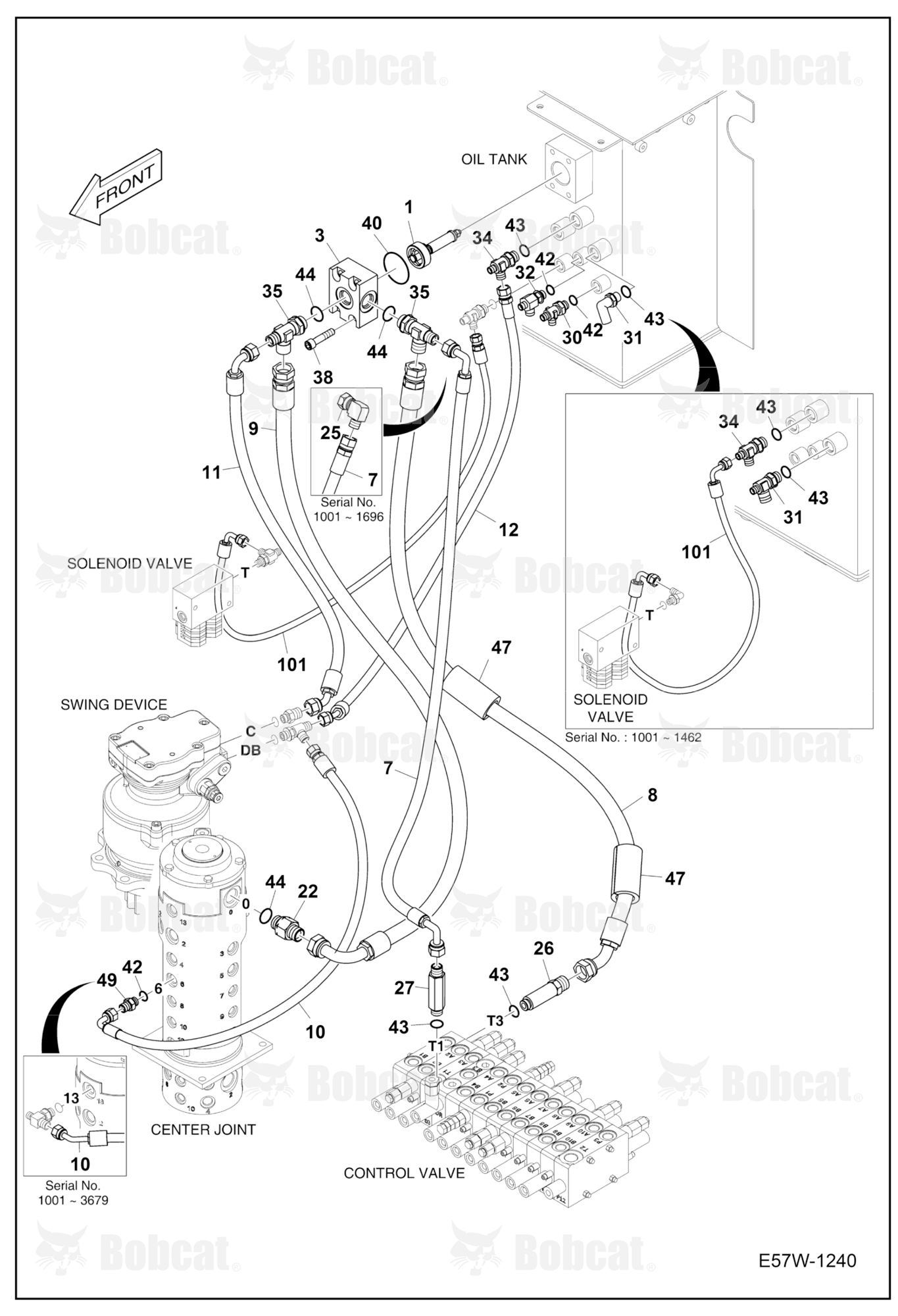 Hydraulic Circuitry (Oil Return)