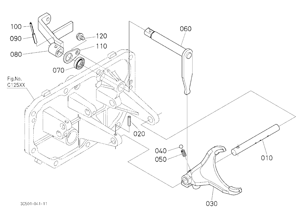 Range Gear Shift Fork