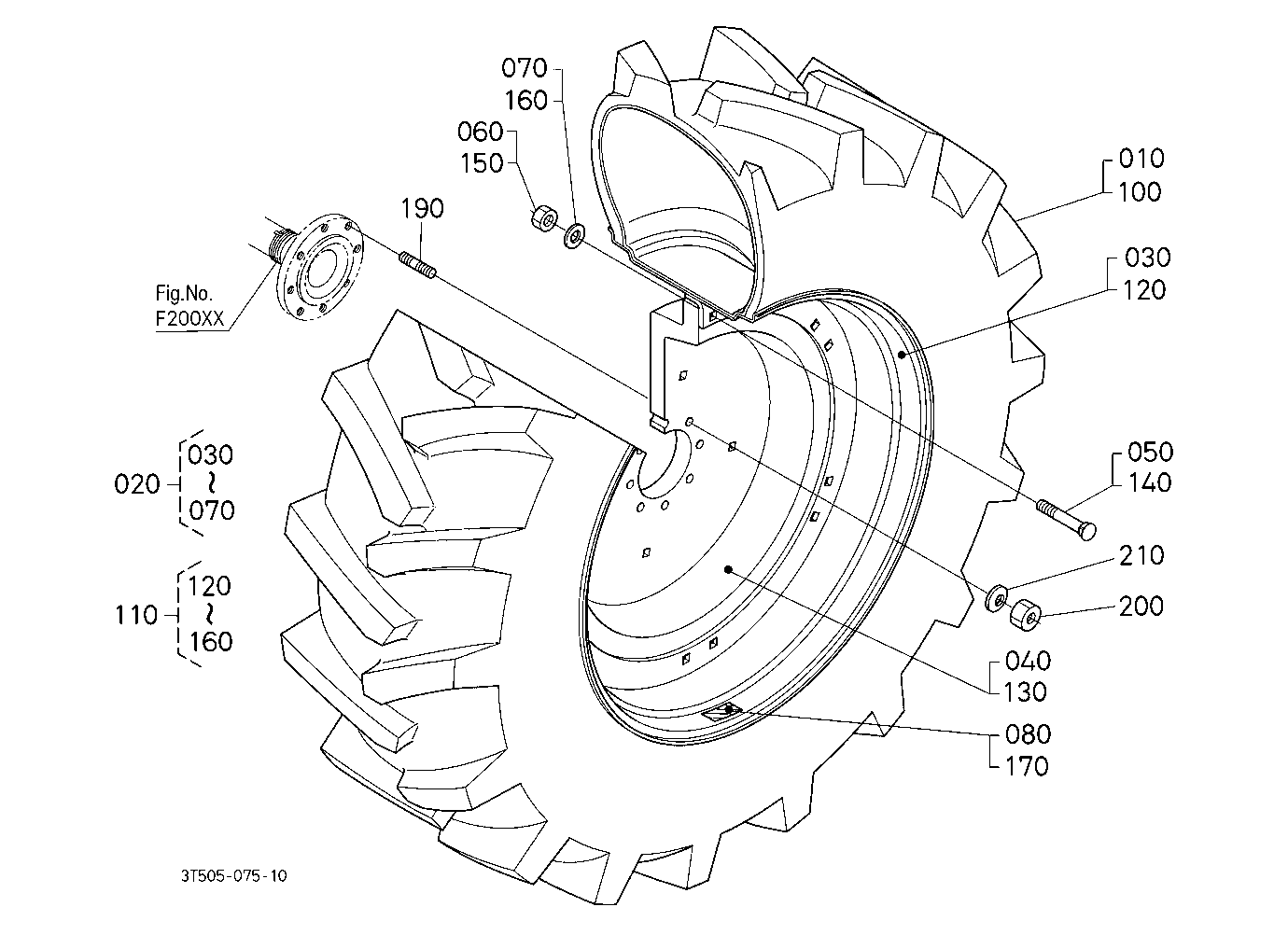 Rear Wheel (520/70R38) [A]