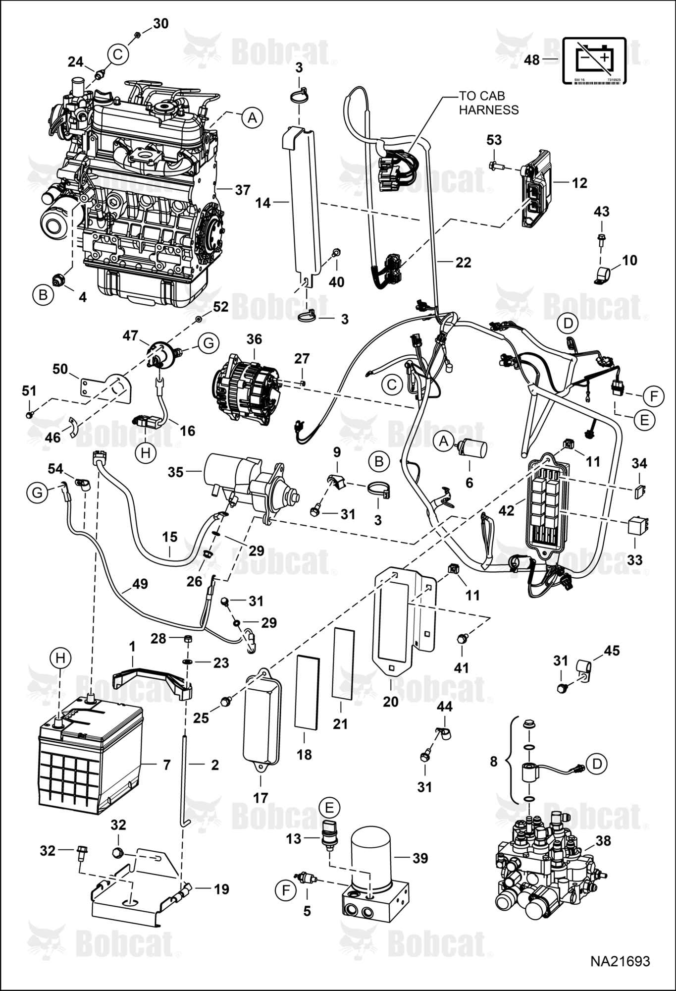 Engine Electrical Circuitry (Battery Disconnect)