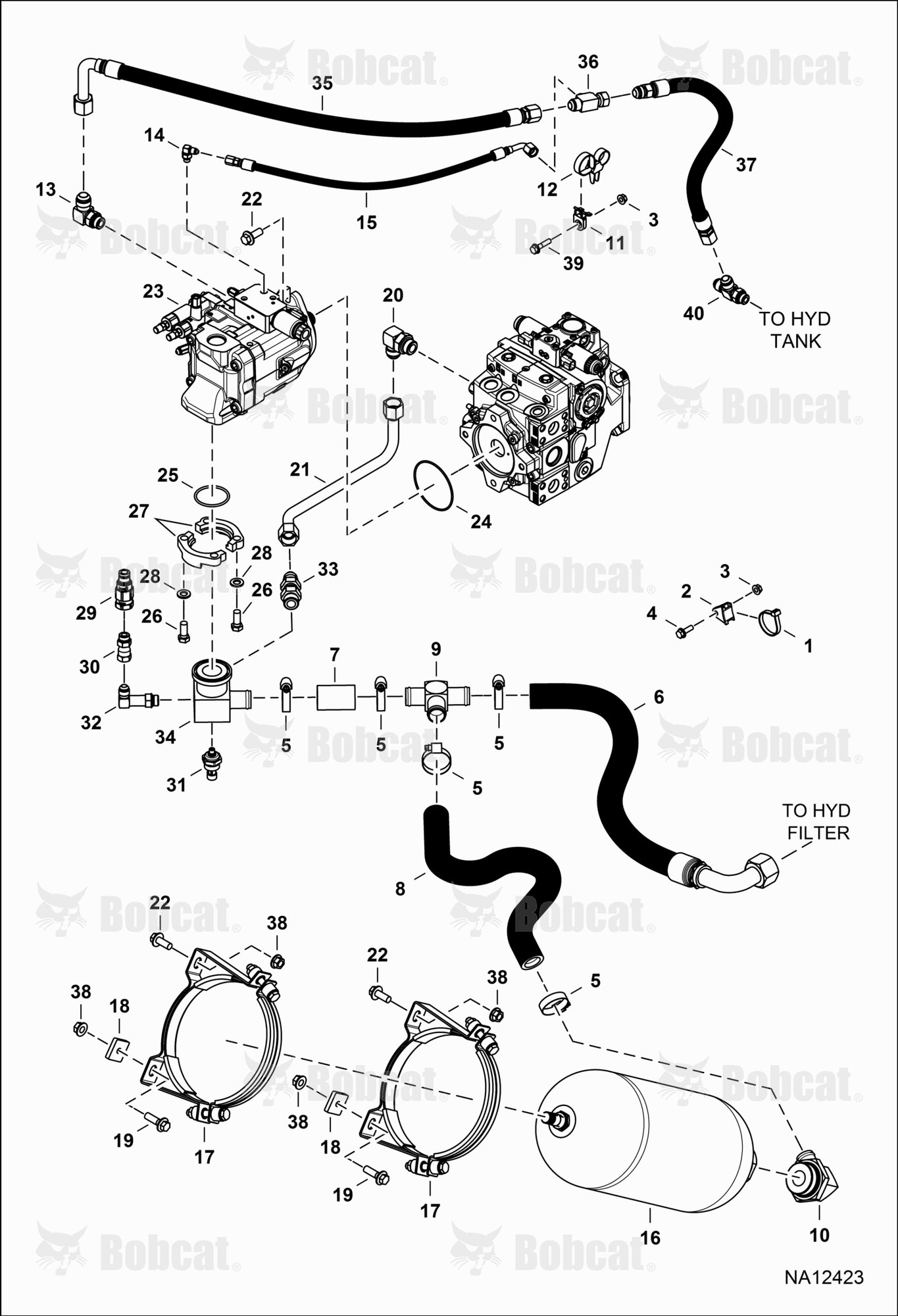 Hydraulic Circuitry (Piston Pump & Accumulator)