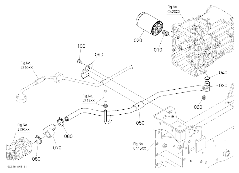 Hydraulic Oil Line (Suction)