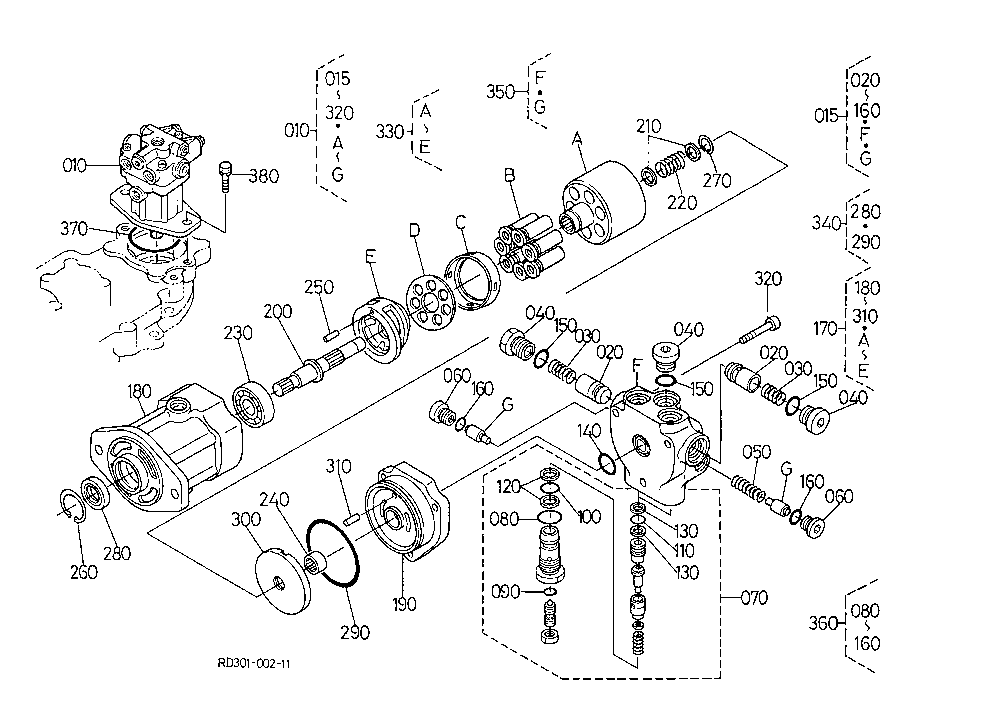 Swivel Motor And Component Parts