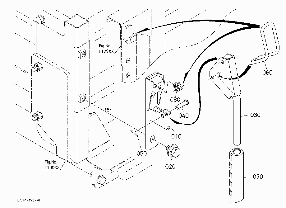 BOX GATE LOCK (FRONT LEFT) [BED LINER] [FSG]