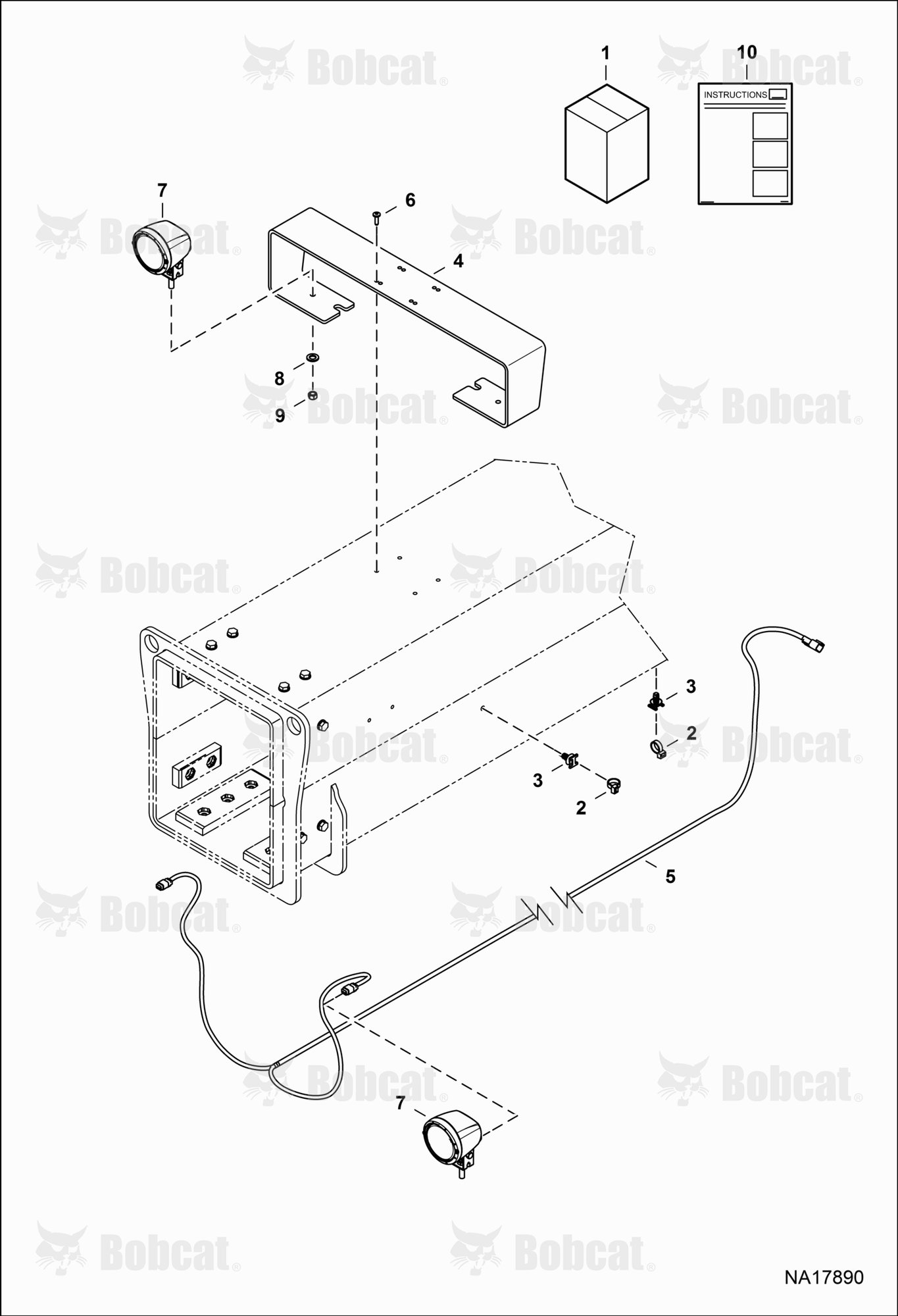 Boom Work Light Kit