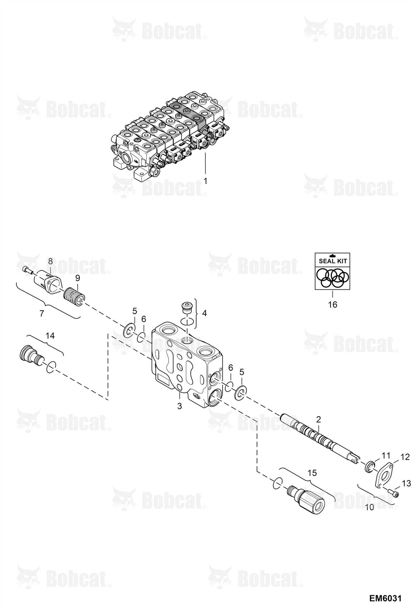 Valve Section (L.H. Travel)