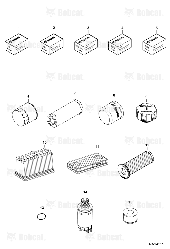 Maintenance Items (Scheduled Maintenance) (Spin-On Cooling Fan Filter)  ATDW11939 & Above