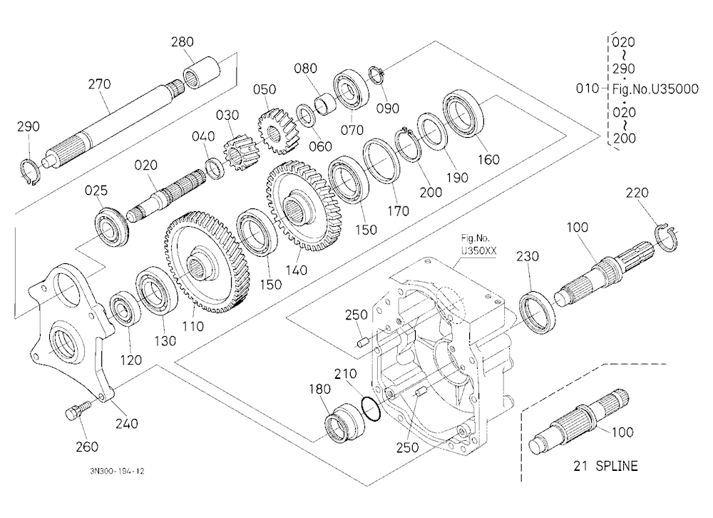 Pto(540/1000) Conversion Kit (Gear) (W/G No.M9277A