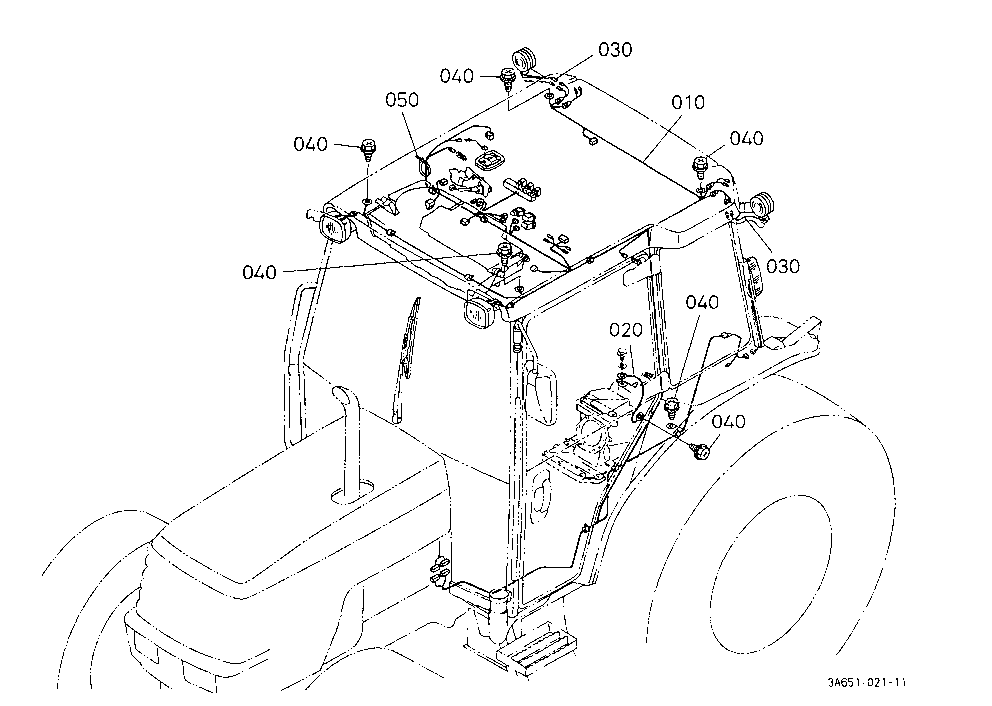 Electrical Wiring (Cab) [A] [Cab Type] [Old Type]