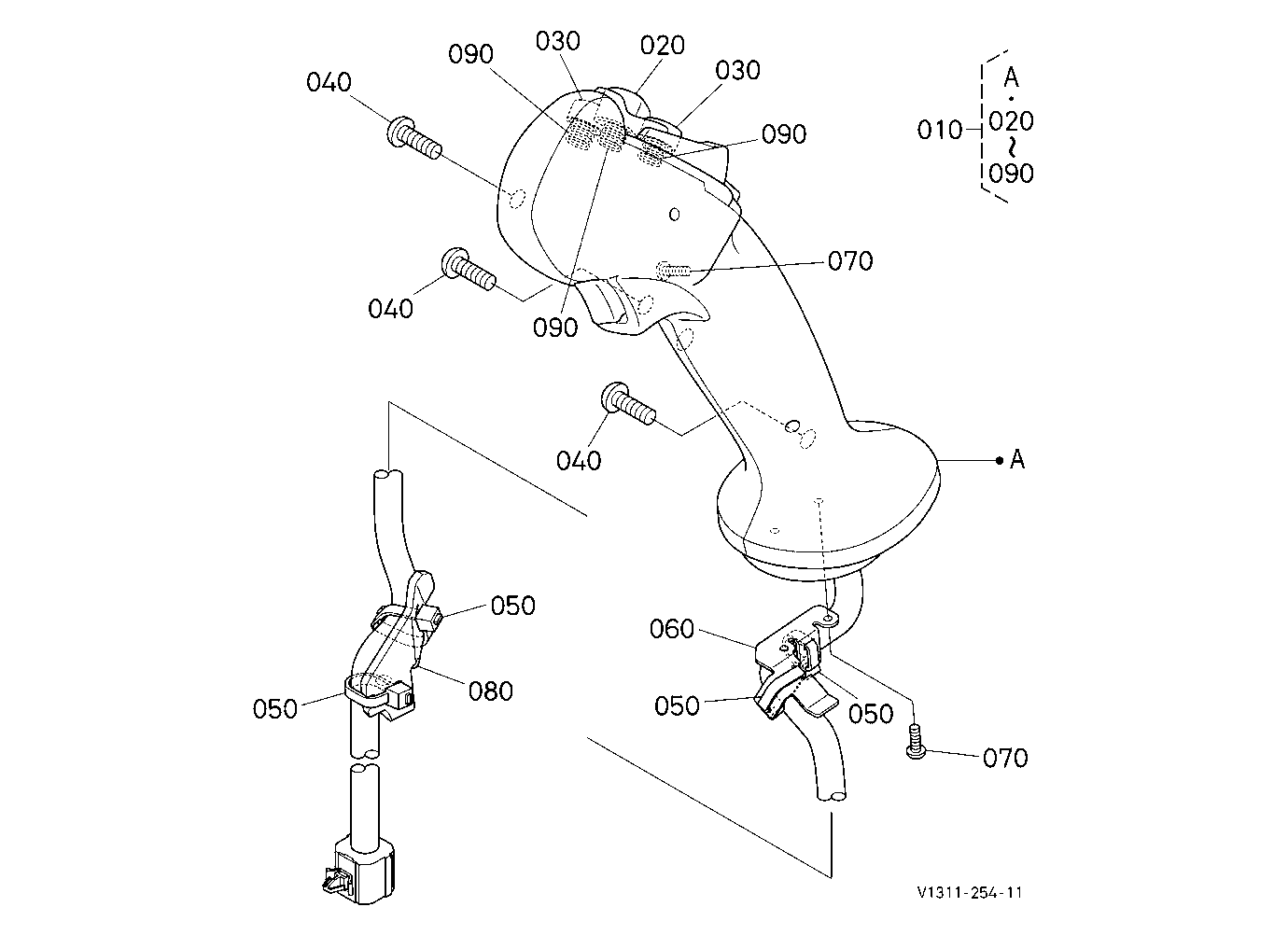 Grip (Lh) [Component Parts] [High Flow]