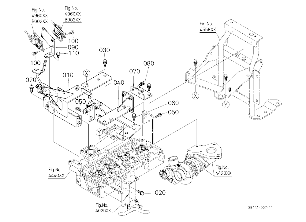 Diesel Particulate Filter Muffler Bracket (Front)